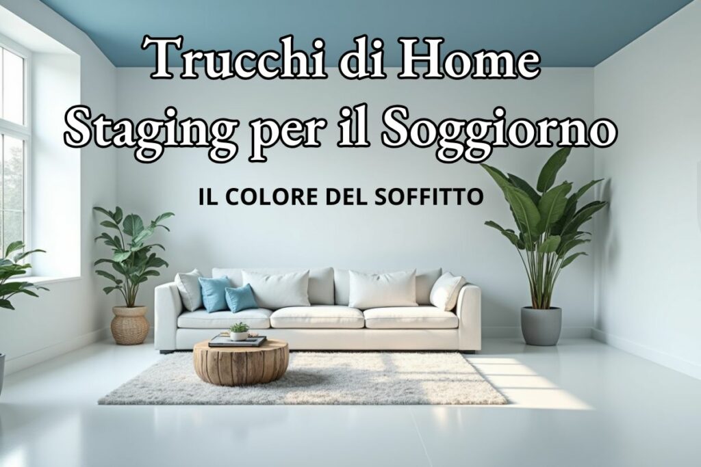 Trucchi di Home Staging per il Soggiorno: Scegli il Colore del Soffitto